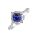 Prsteň s tanzanitom a diamantmi Ocean Sparkle4