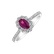 Prsteň s rubínom a diamantmi Varok3