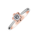 Prsteň s diamantom Dual Rose3