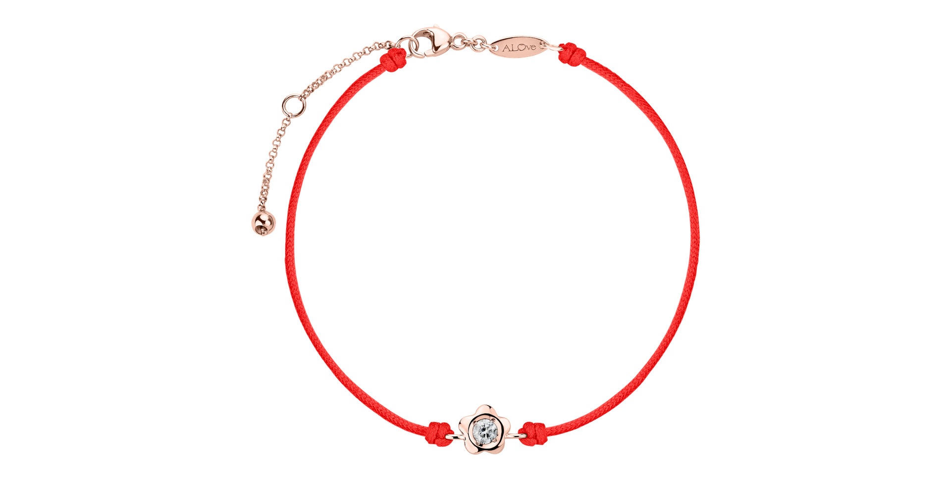 Diamantový náramok so šnúrkou Diamond Blossom