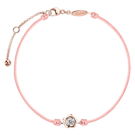 Diamantový náramok so šnúrkou Diamond Blossom