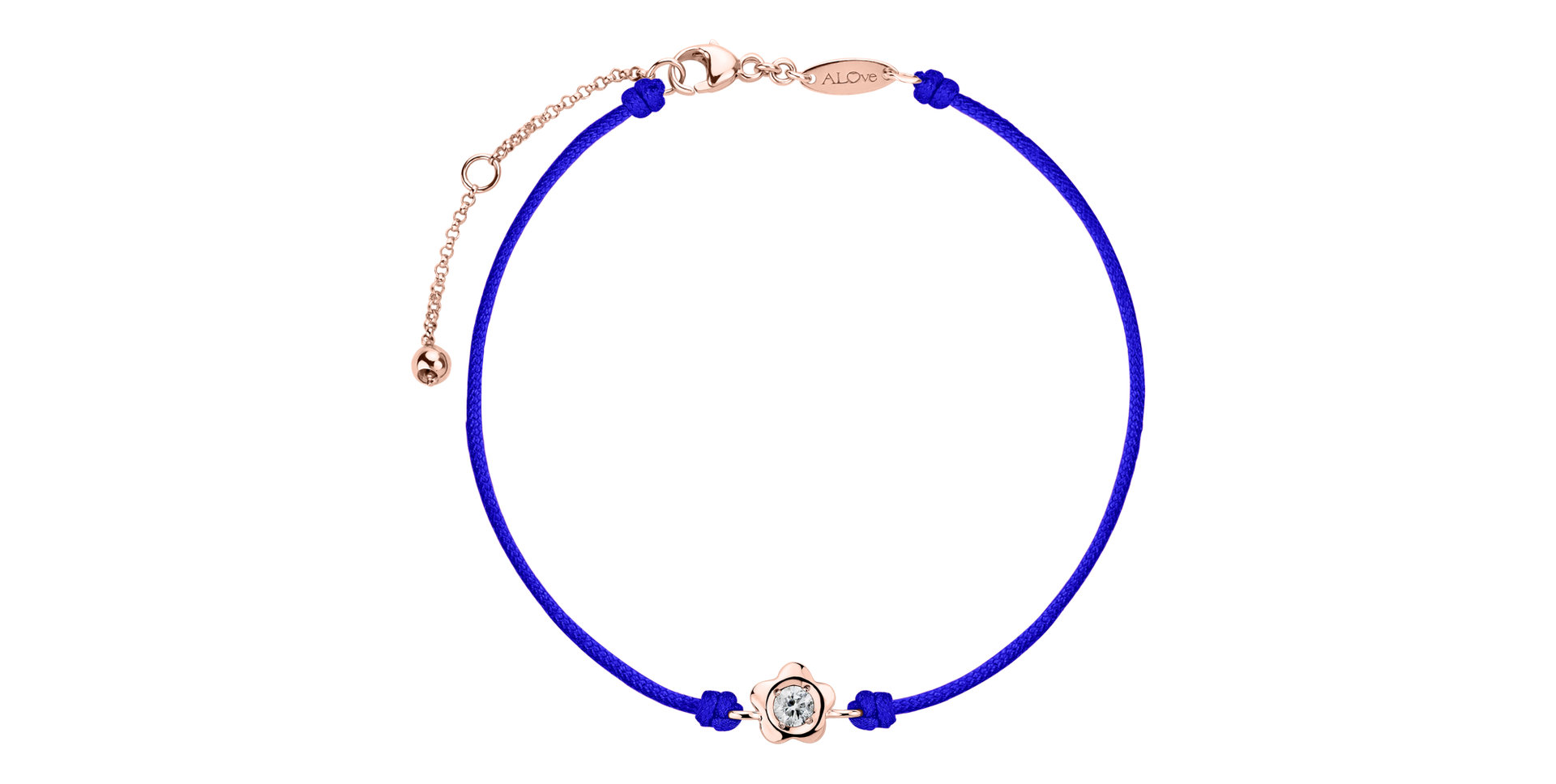 Diamantový náramok so šnúrkou Diamond Blossom