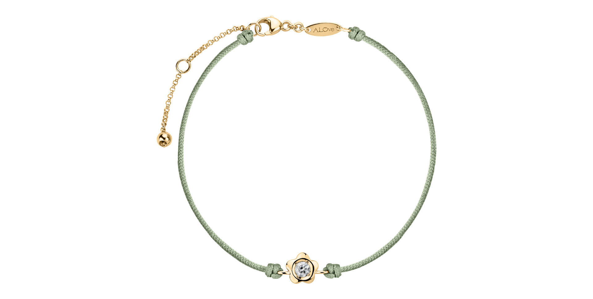 Diamantový náramok so šnúrkou Diamond Blossom