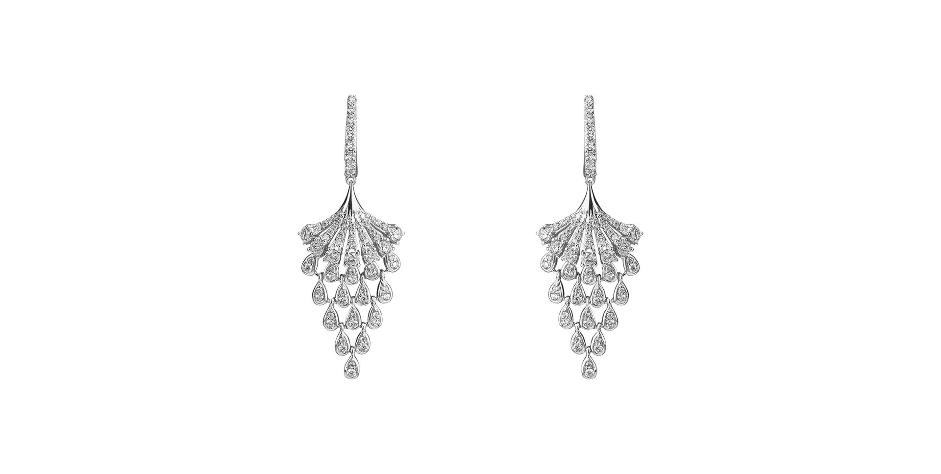 Náušnice s diamantmi Royal Mesh