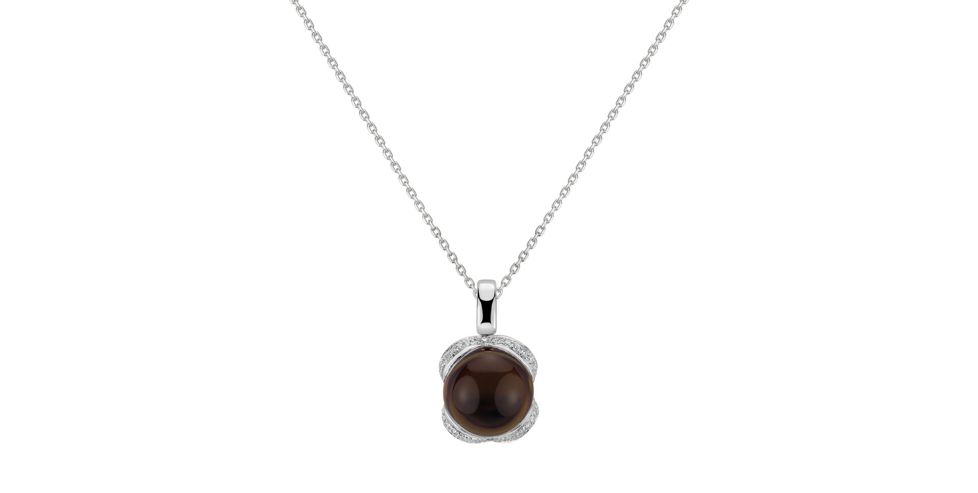 Přívěsok s quartzom a diamantmi Royal Drop