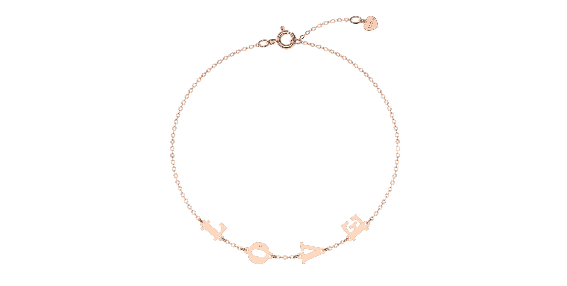 Náramok s diamantom LOVE