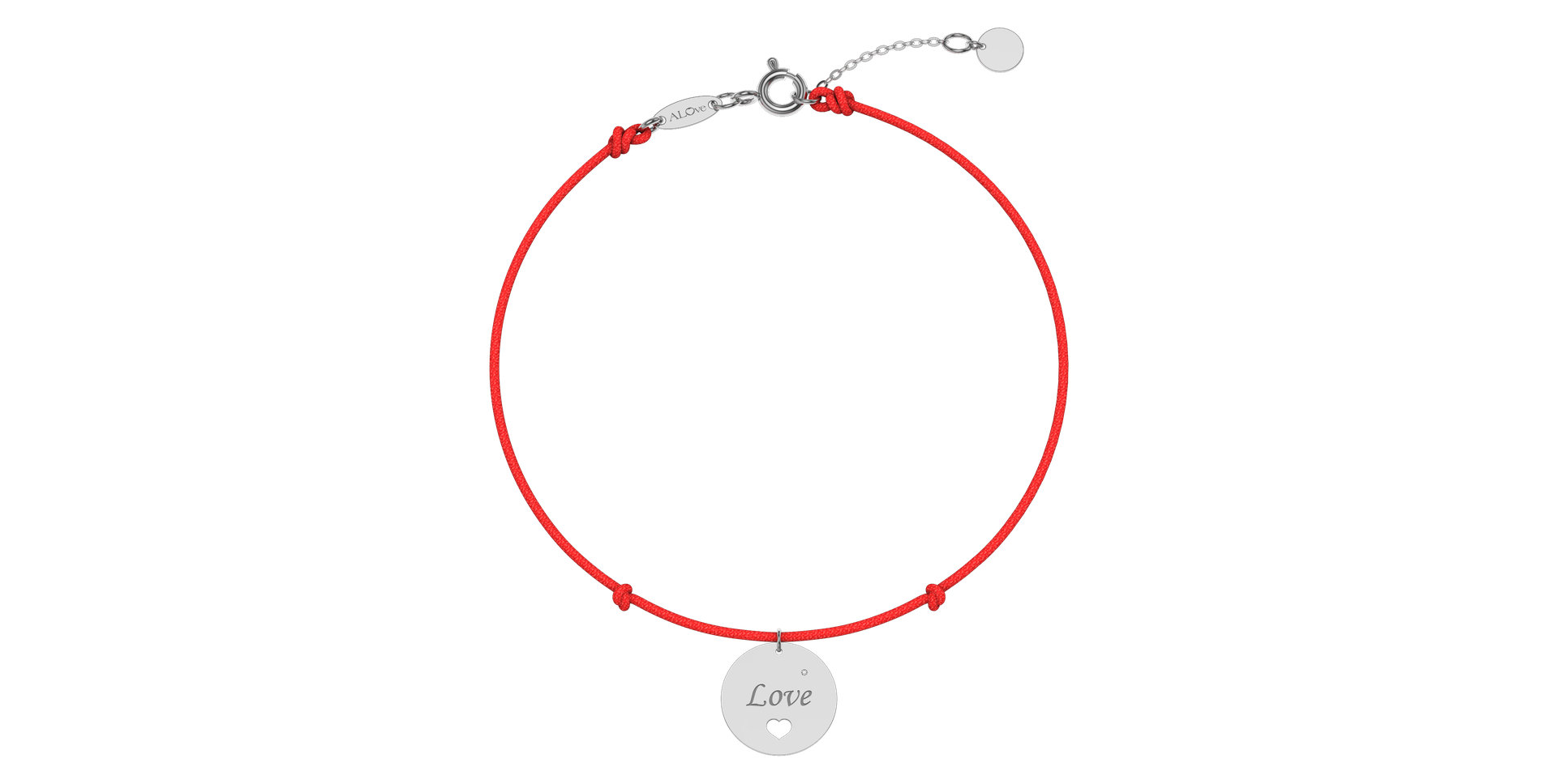 Diamantový náramok so šnúrkou Love Magical