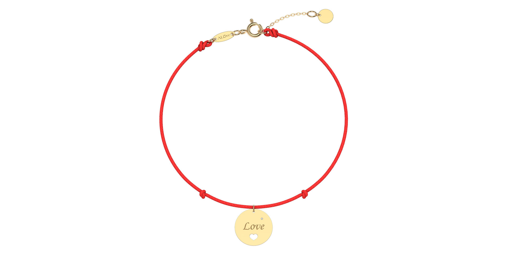 Diamantový náramok so šnúrkou Love Magical