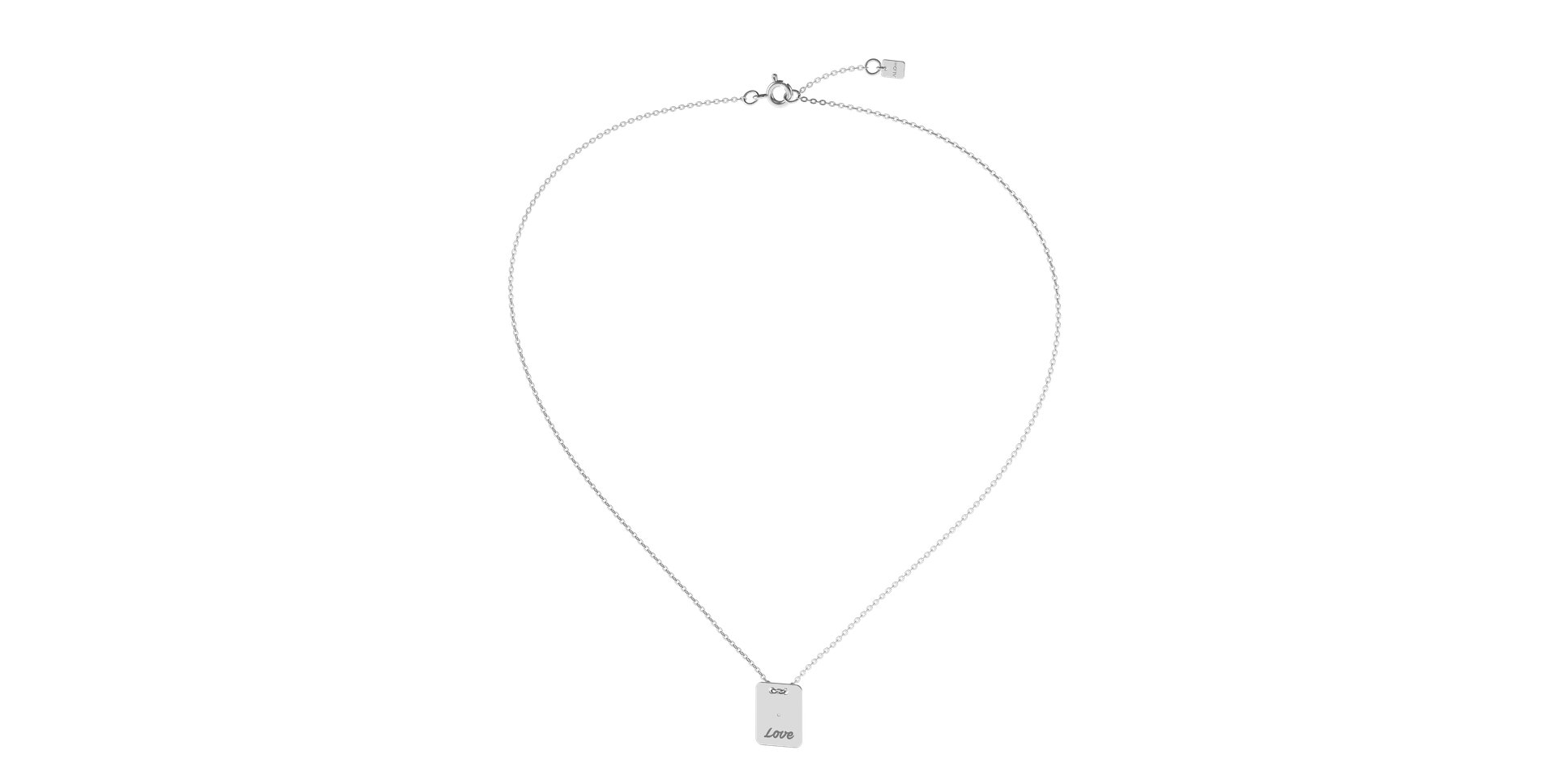 Náhrdelník s diamantom Stamp Love