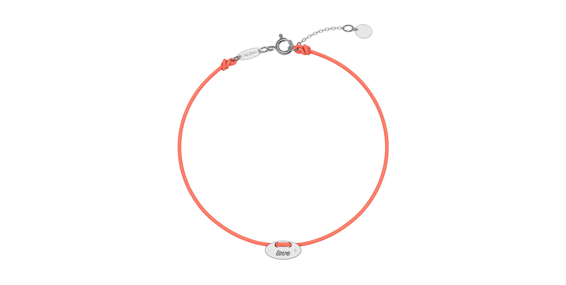 Diamantový náramok so šnúrkou Mini Stamp