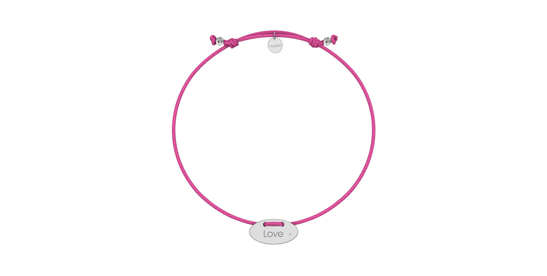 Diamantový náramok so šnúrkou Stamp