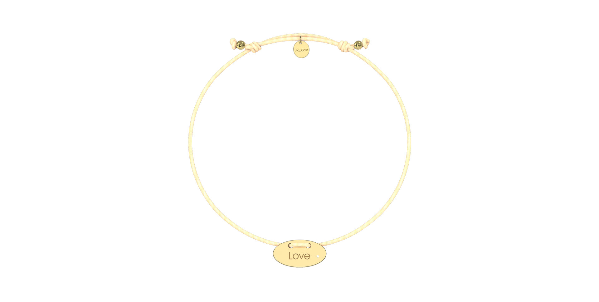 Diamantový náramok so šnúrkou Stamp