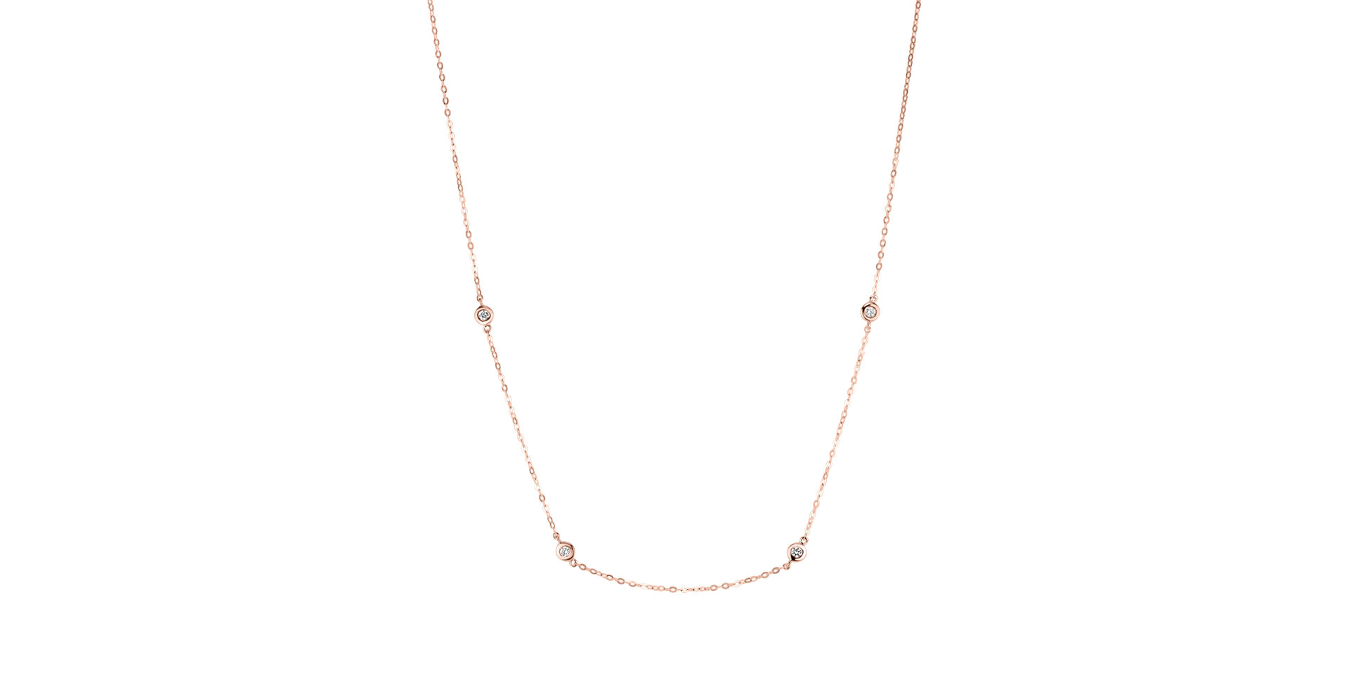 Náhrdelník s diamantmi Dots