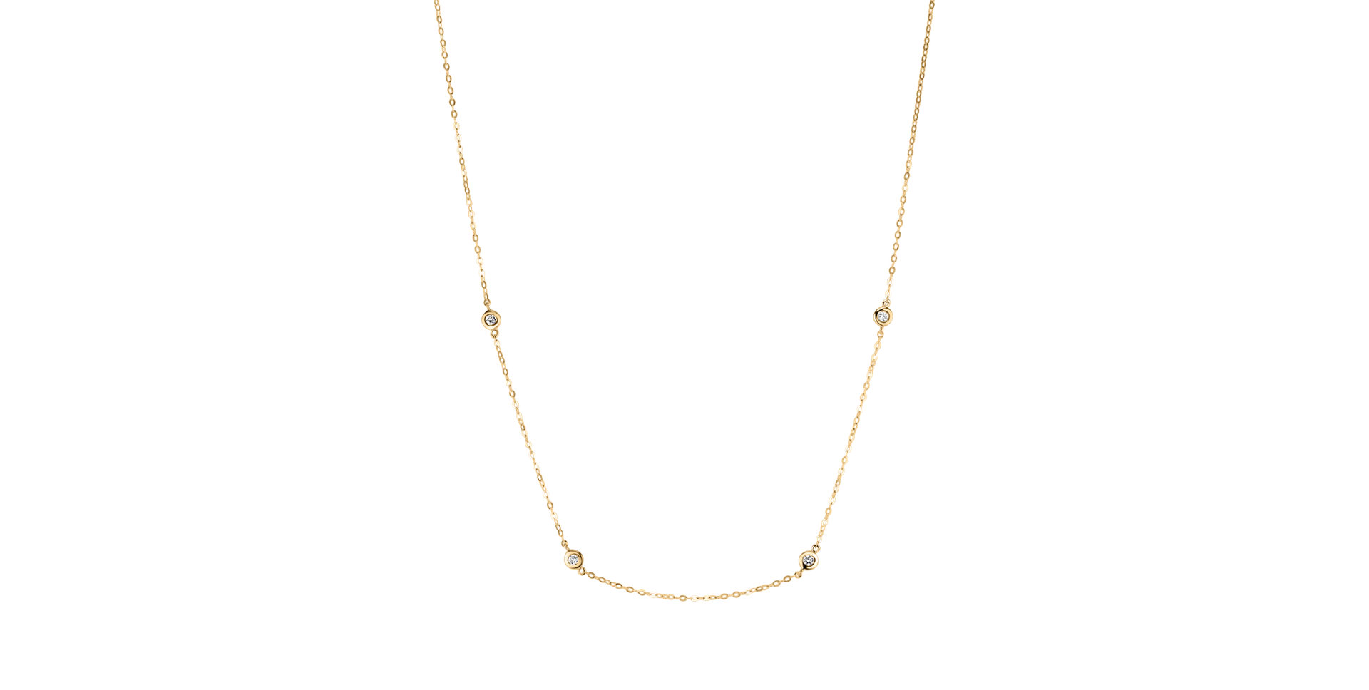 Náhrdelník s diamantmi Dots