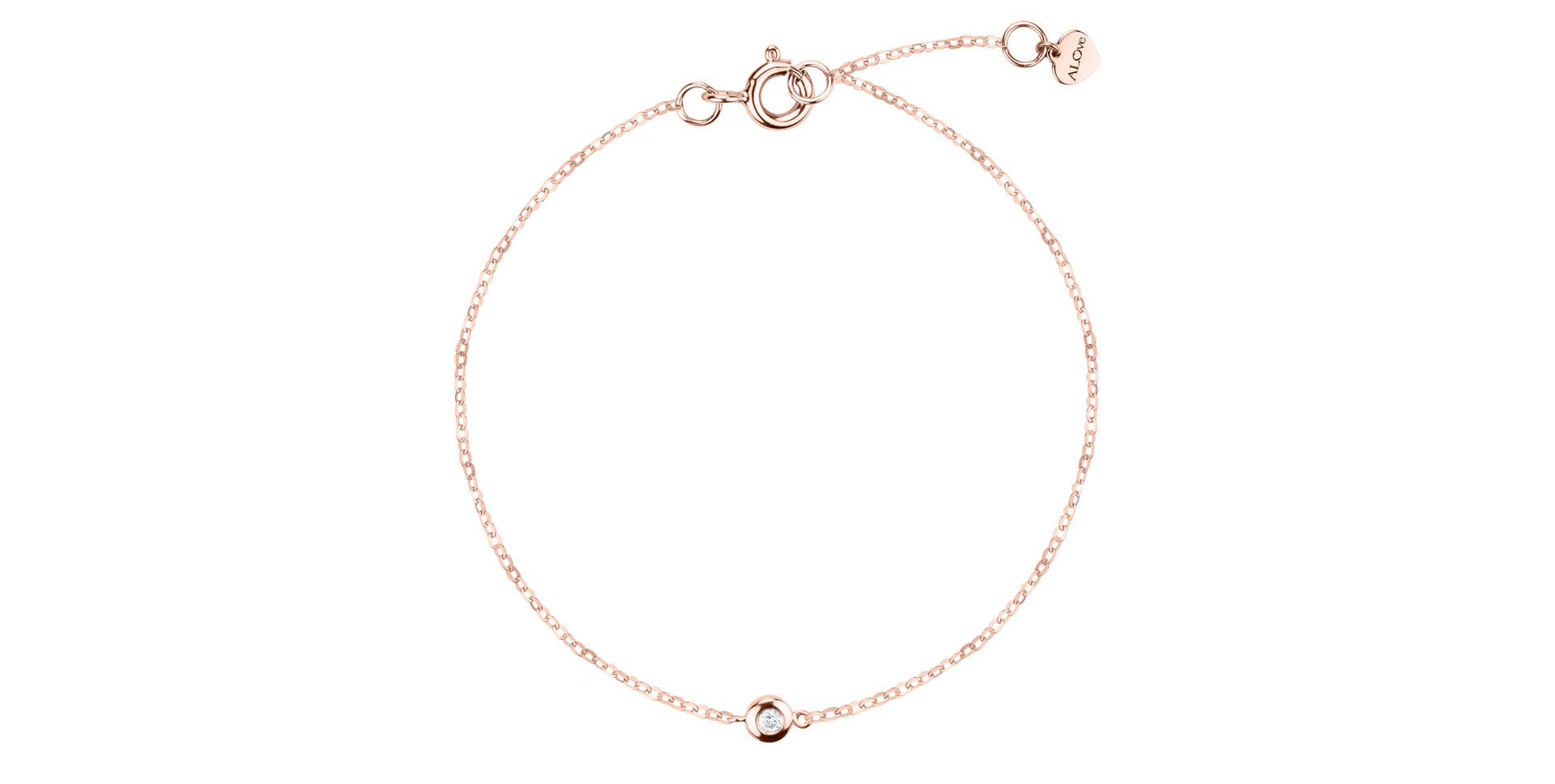 Náramok s diamantom Lovely Drop