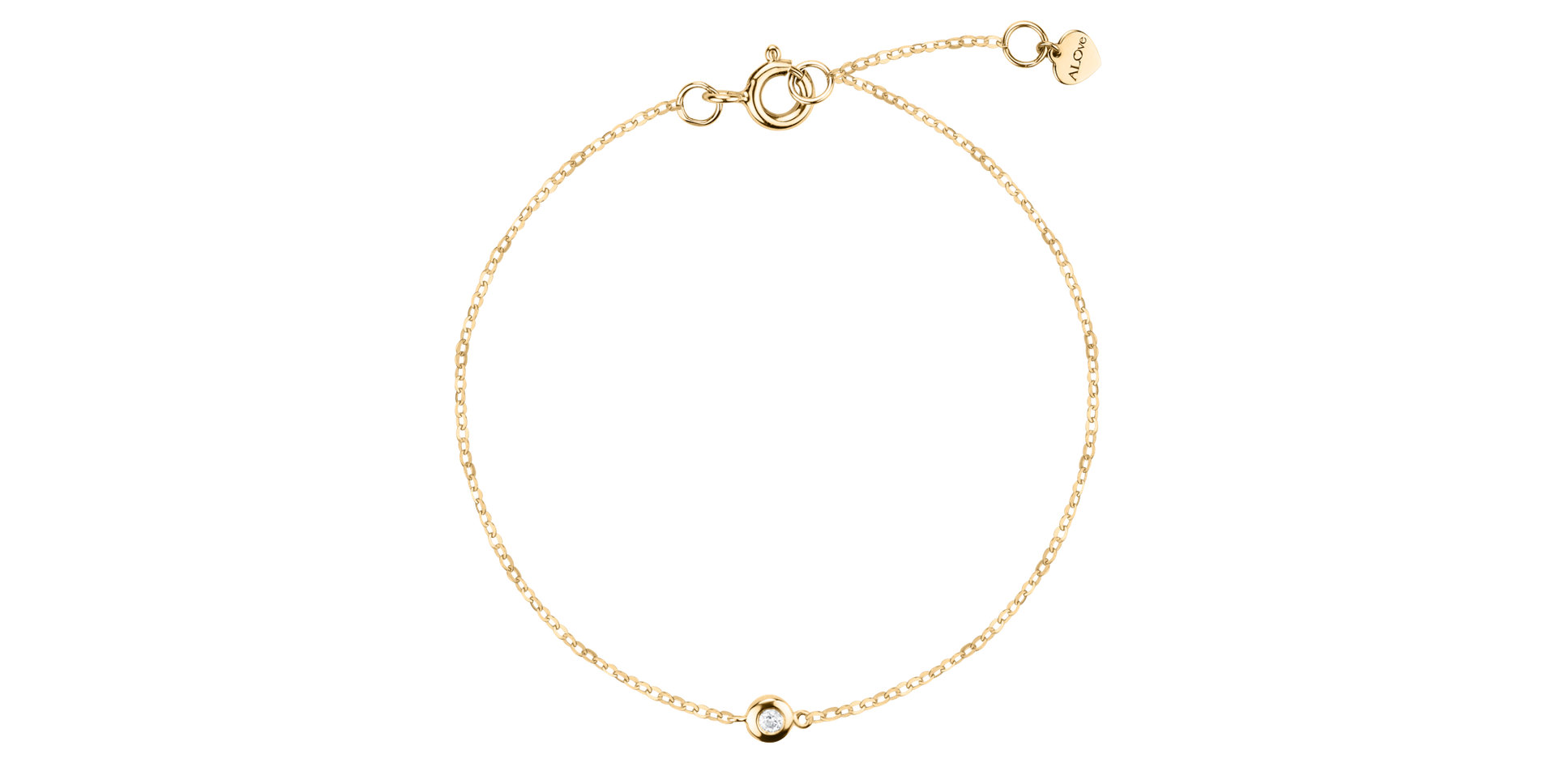 Náramok s diamantom Lovely Drop