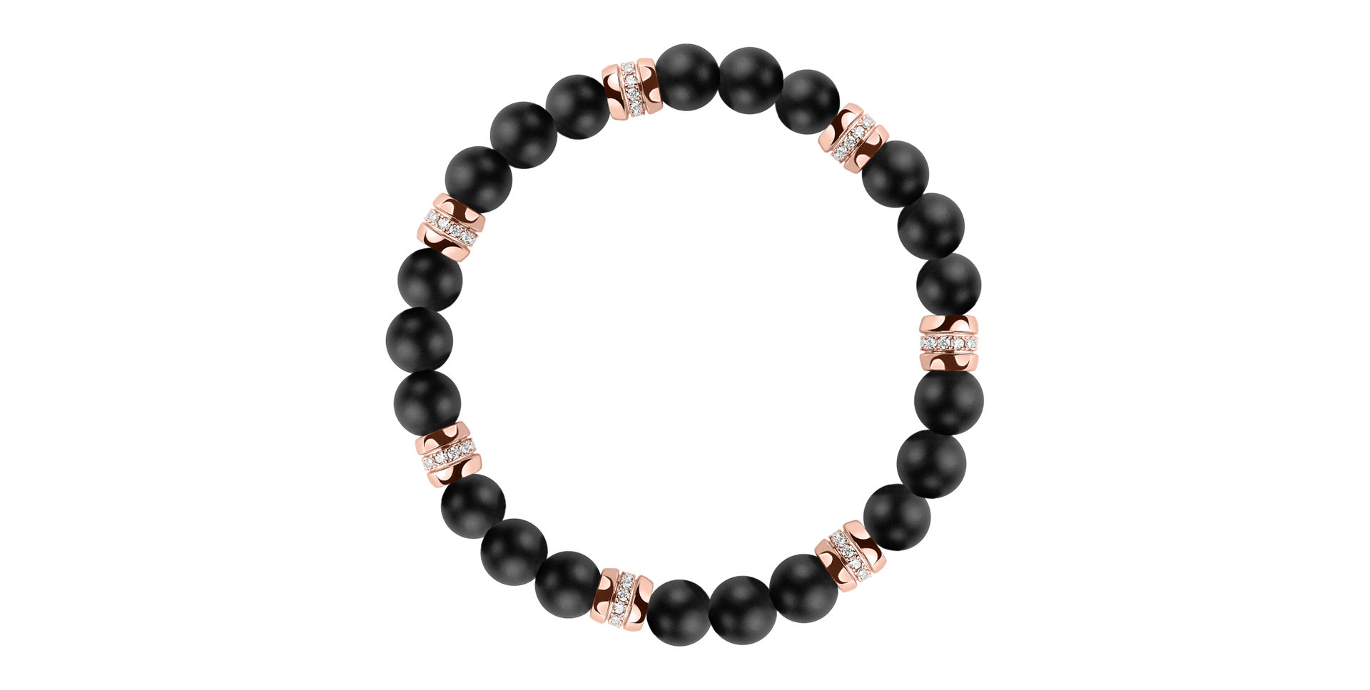 Náramok s diamantmi a achátmi Neverending Style