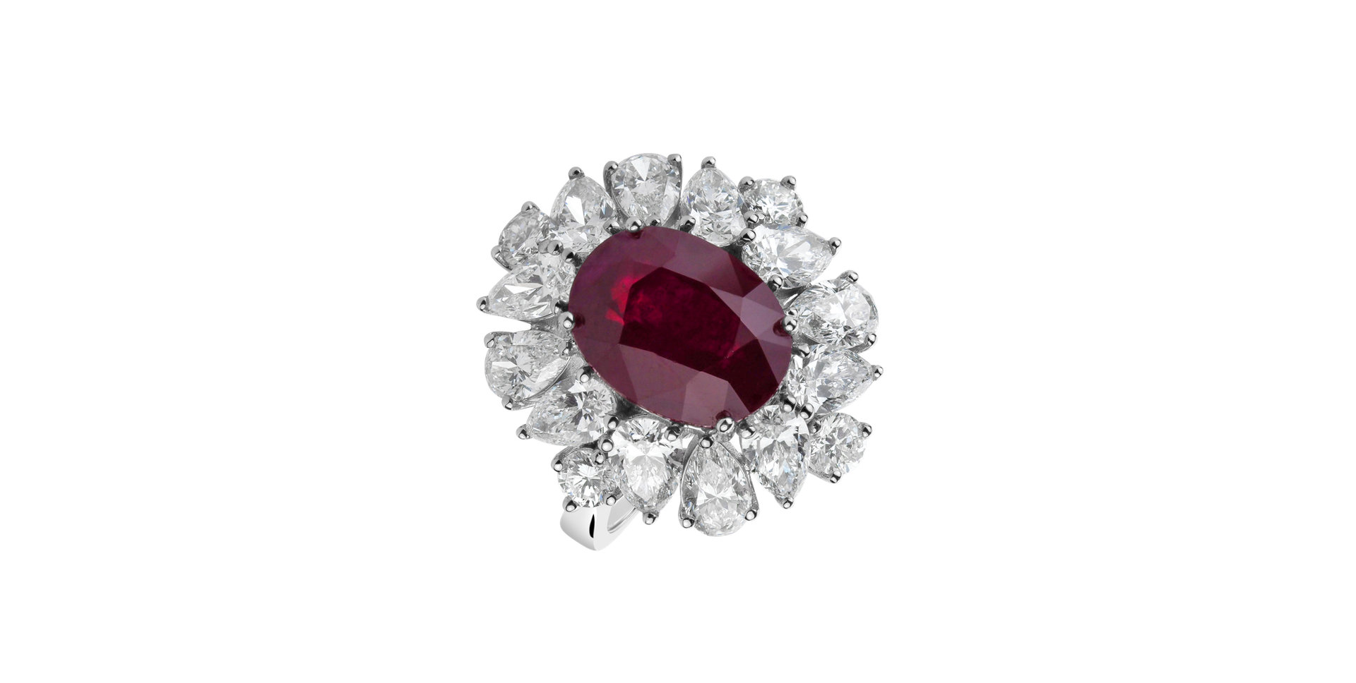 Prsteň s rubínom a diamantmi Ruby Queen