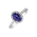 Prsteň s tanzanitom a diamantmi Princess Desperation2