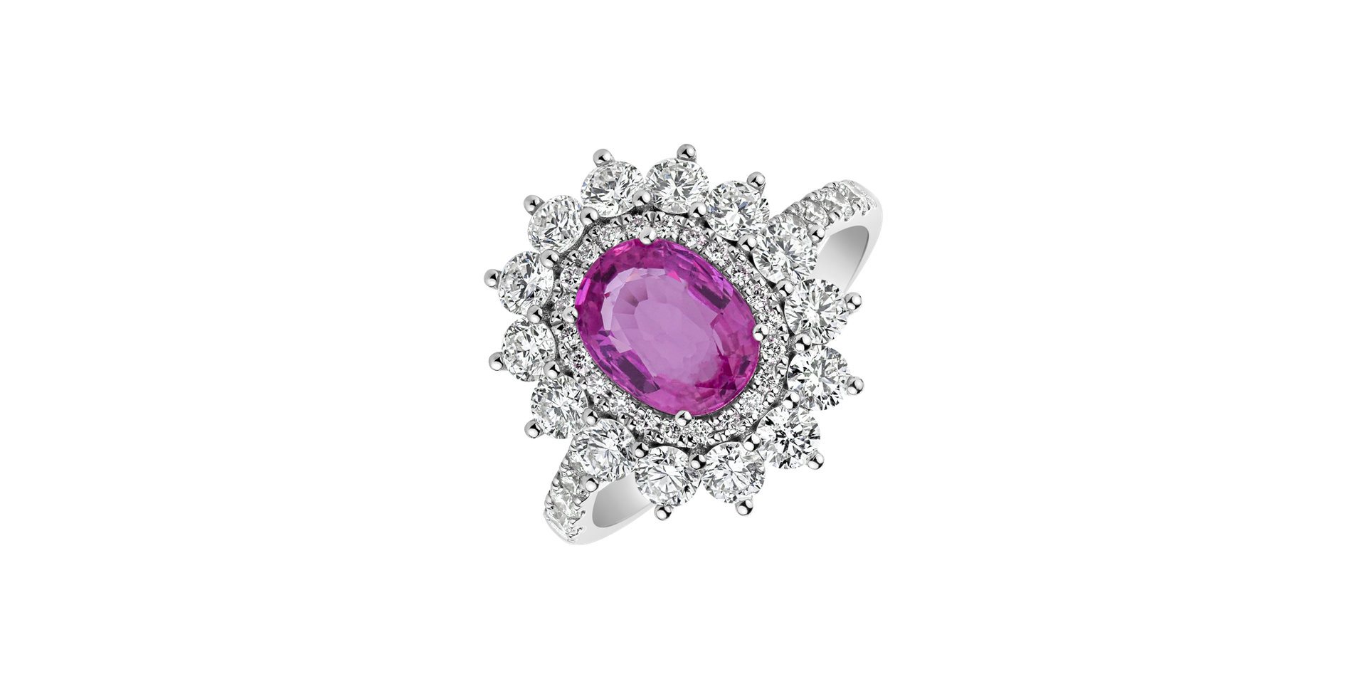 Prsteň s zafírom a diamantmi Royal Isabella