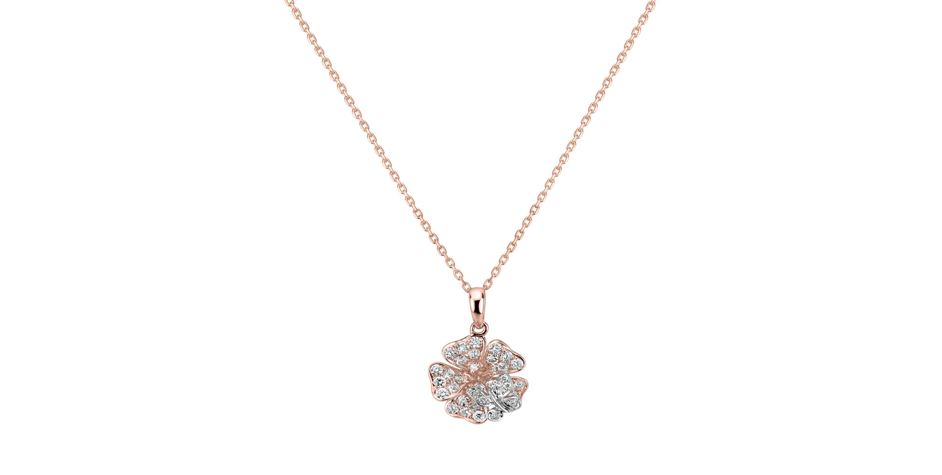 Přívěsok s diamantmi Flower Star