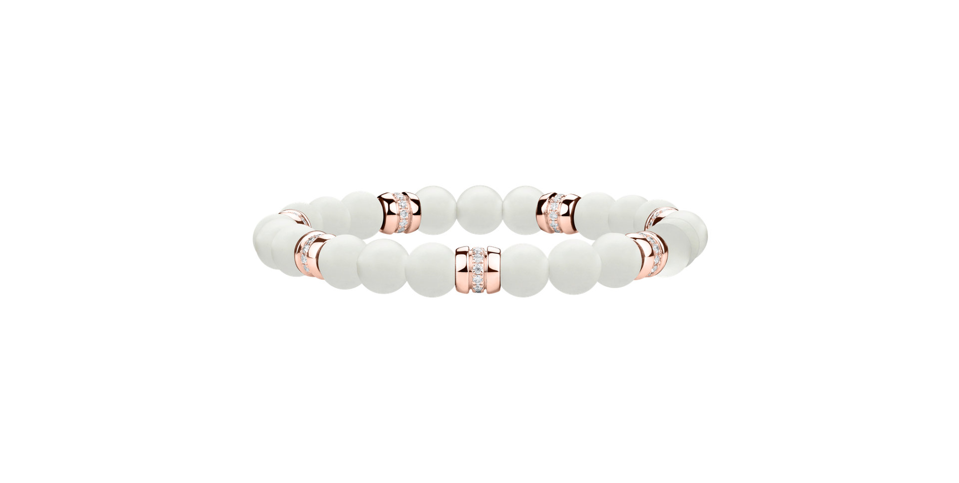 Náramok s diamantmi a achátmi Neverending Style