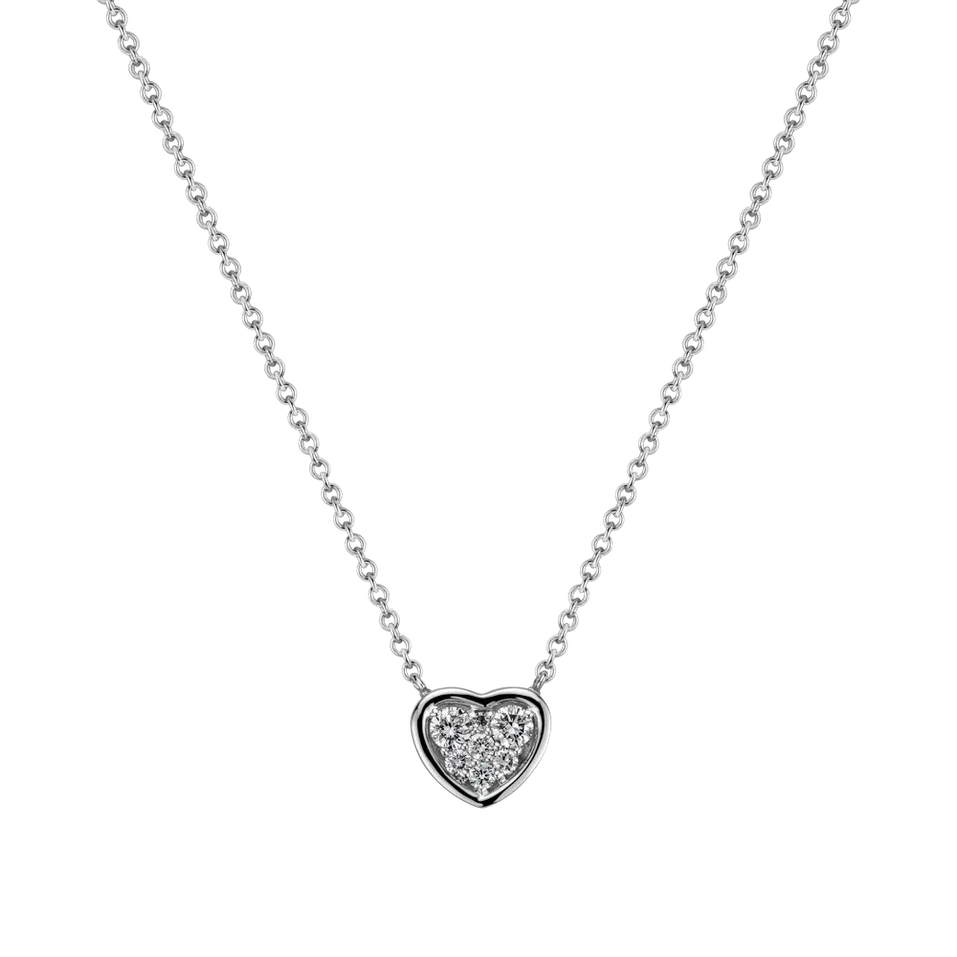 Náhrdelník s diamantmi Moon Love