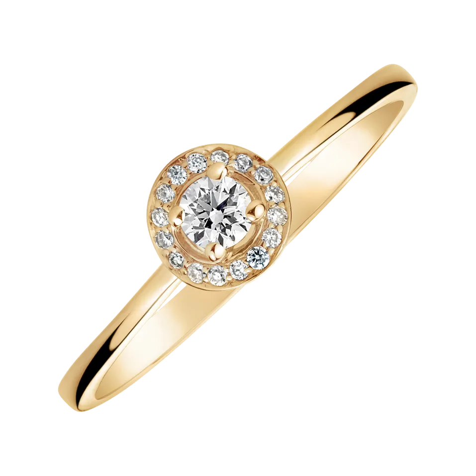 Prsteň s diamantmi Bright Glow