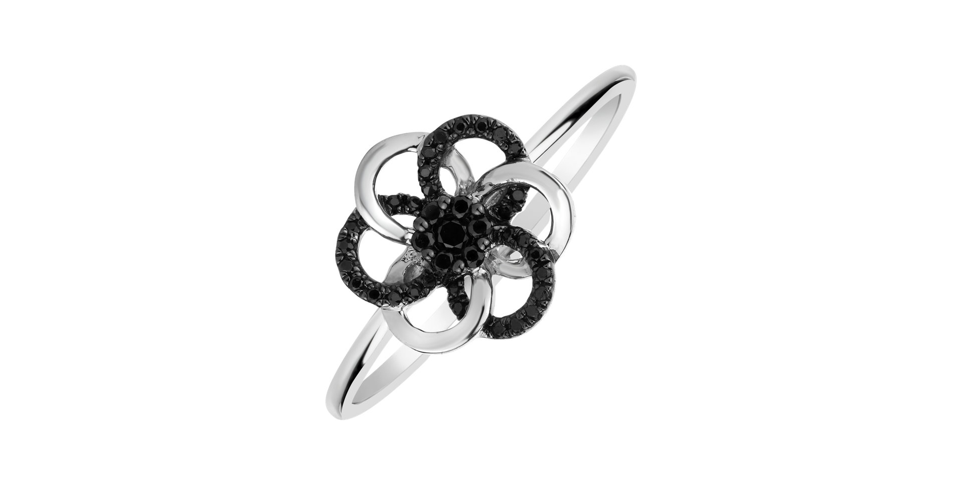 Prsteň s diamantmi Flower