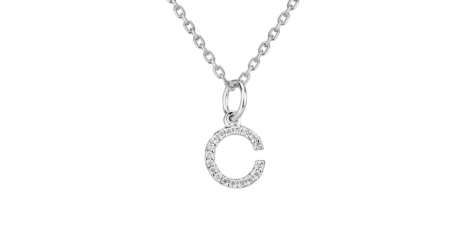 Prívesok s diamantmi Line Glitter  C