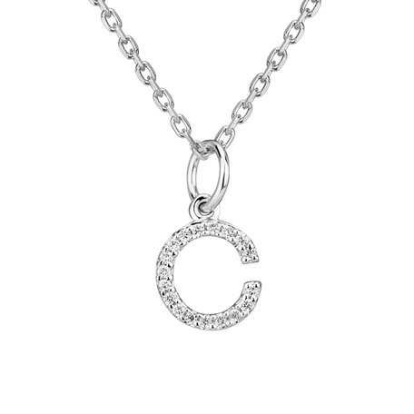 Prívesok s diamantmi Line Glitter  C