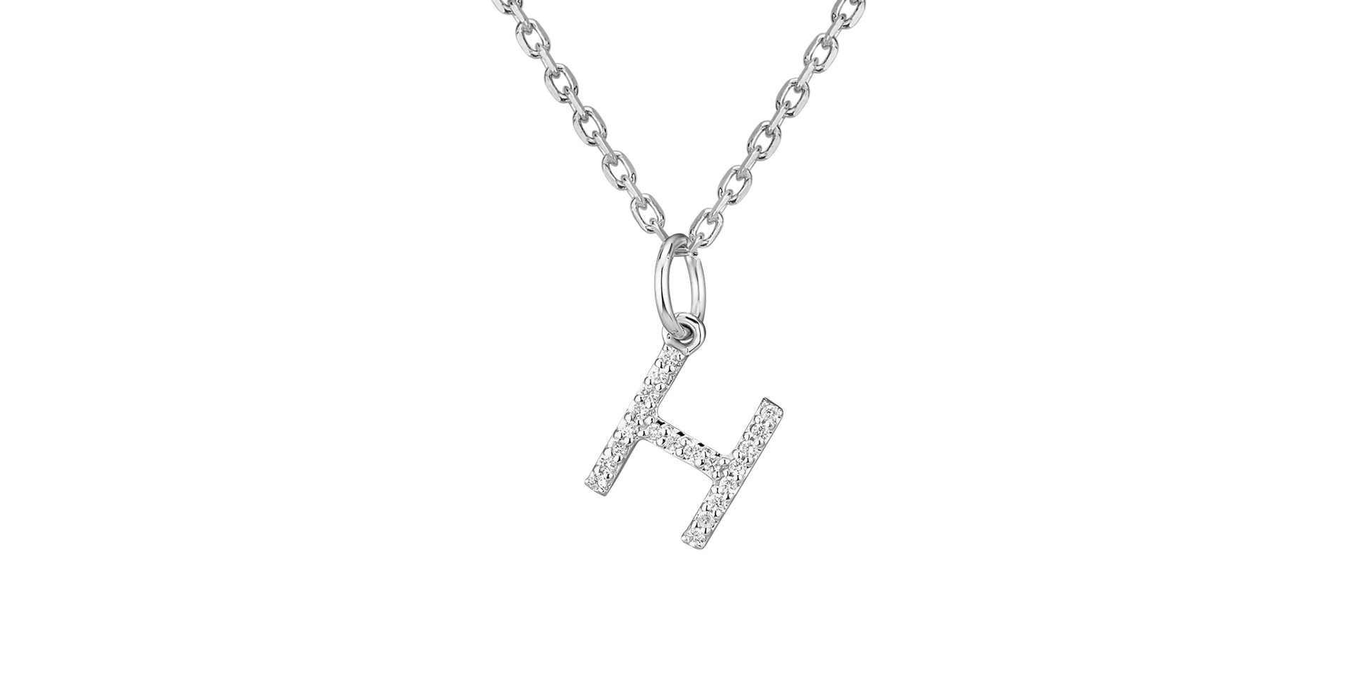 Prívesok s diamantmi Line Glitter  H