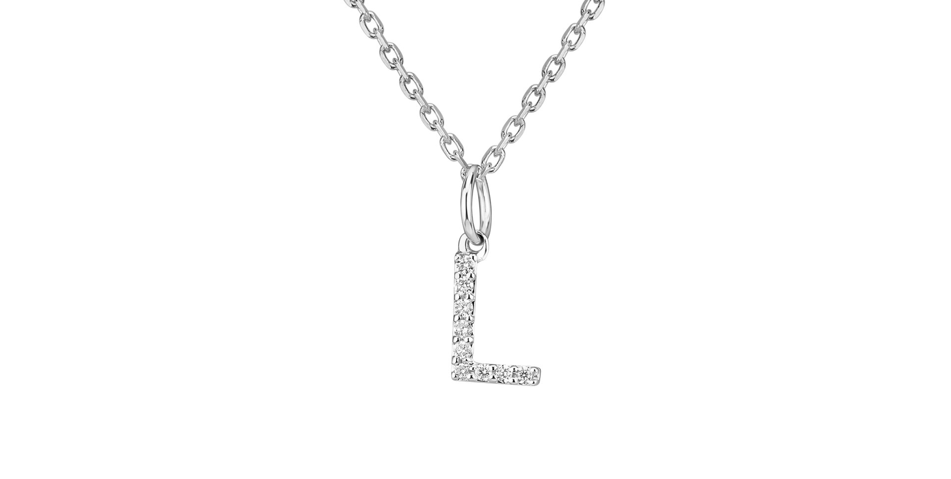Prívesok s diamantmi Line Glitter  L