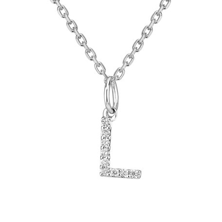 Prívesok s diamantmi Line Glitter  L