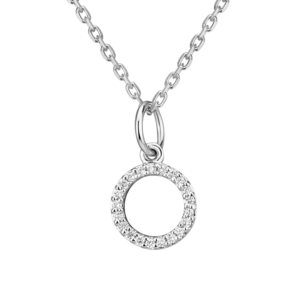 Prívesok s diamantmi Line Glitter  O