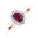 Prsteň s rubínom a diamantmi Princess Joy2