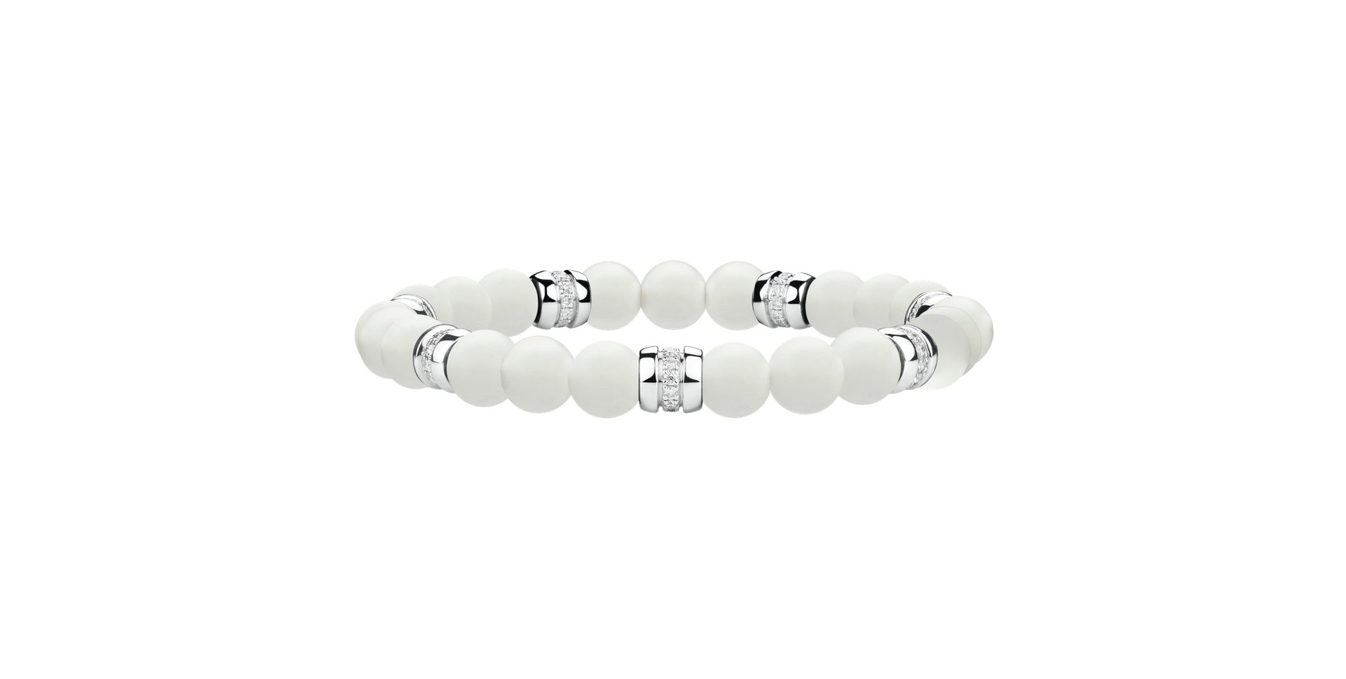 Náramok s diamantmi a achátmi Neverending Style