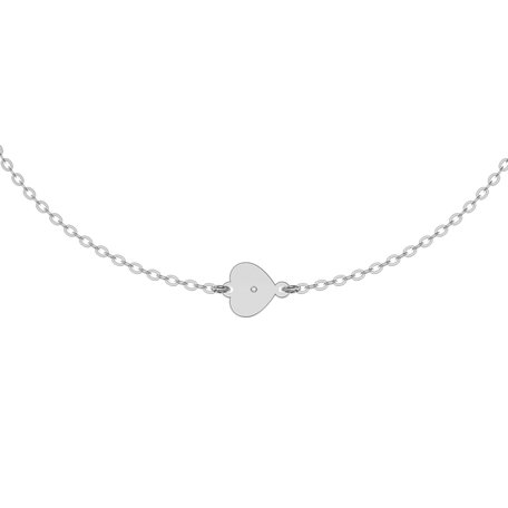 Náramok s diamantom Little Heart