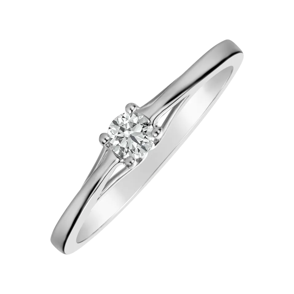Prsteň s diamantom Glossy Promise