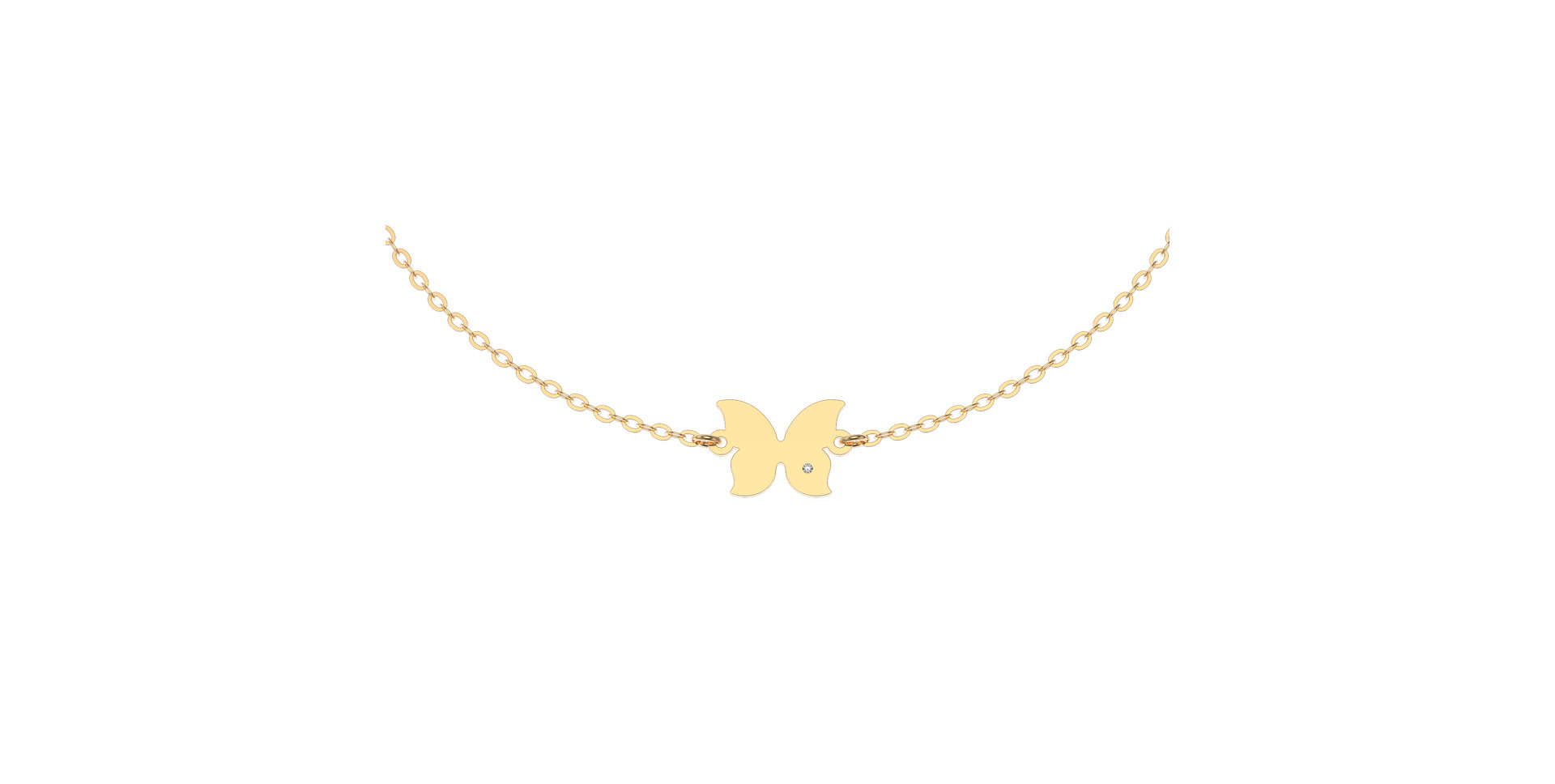 Náramok s diamantom Little Butterfly