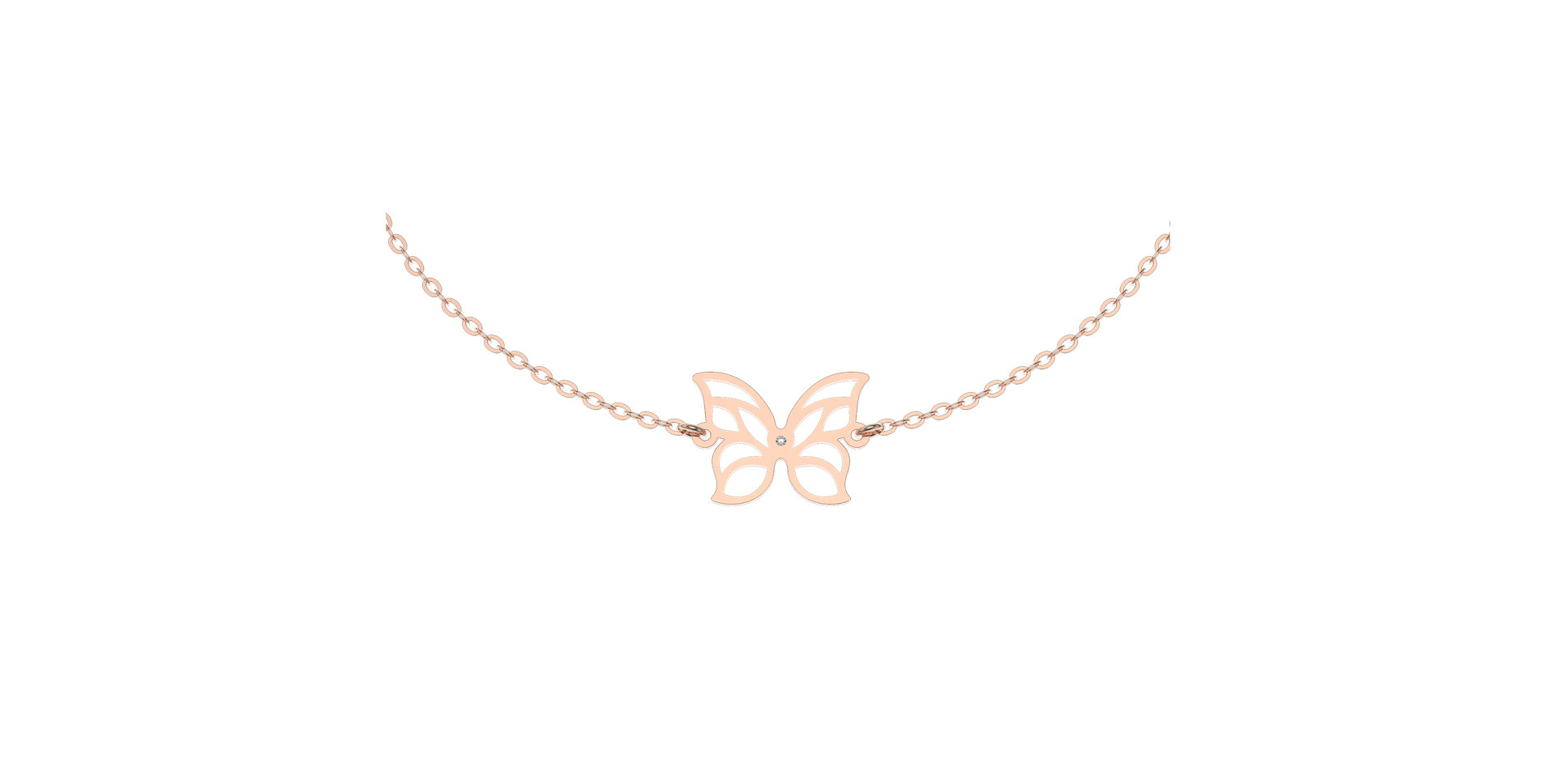 Náramok s diamantom Miracle Butterfly