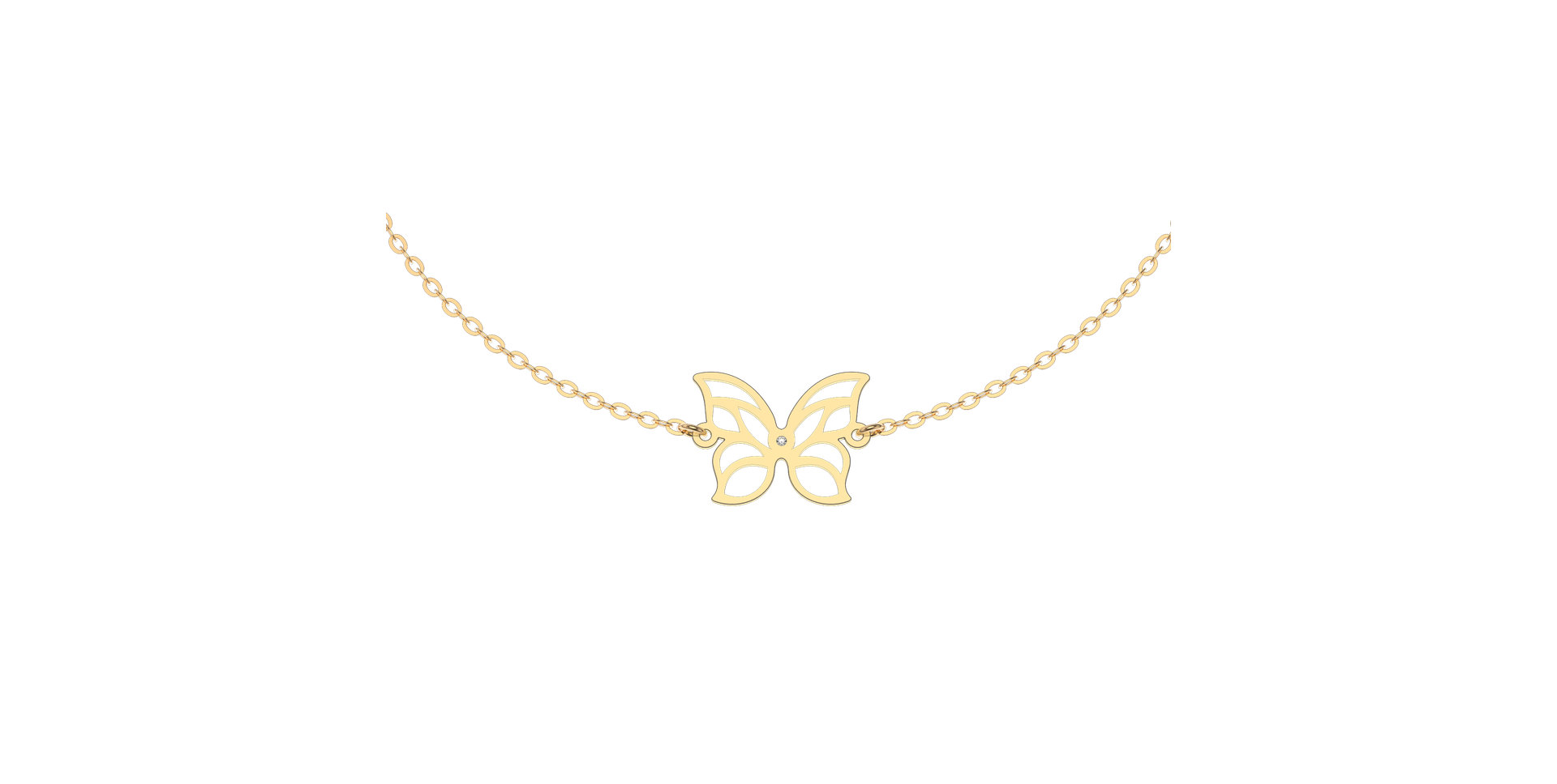 Náramok s diamantom Miracle Butterfly