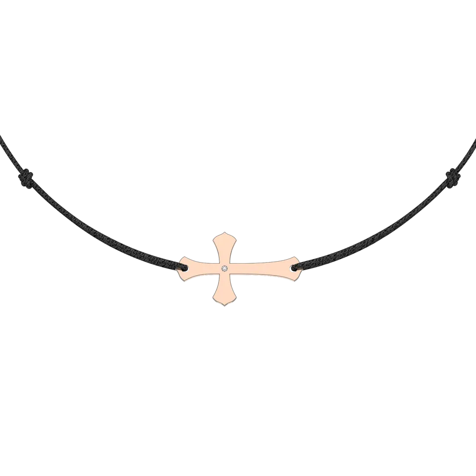Diamantový náramok so šnúrkou Faith