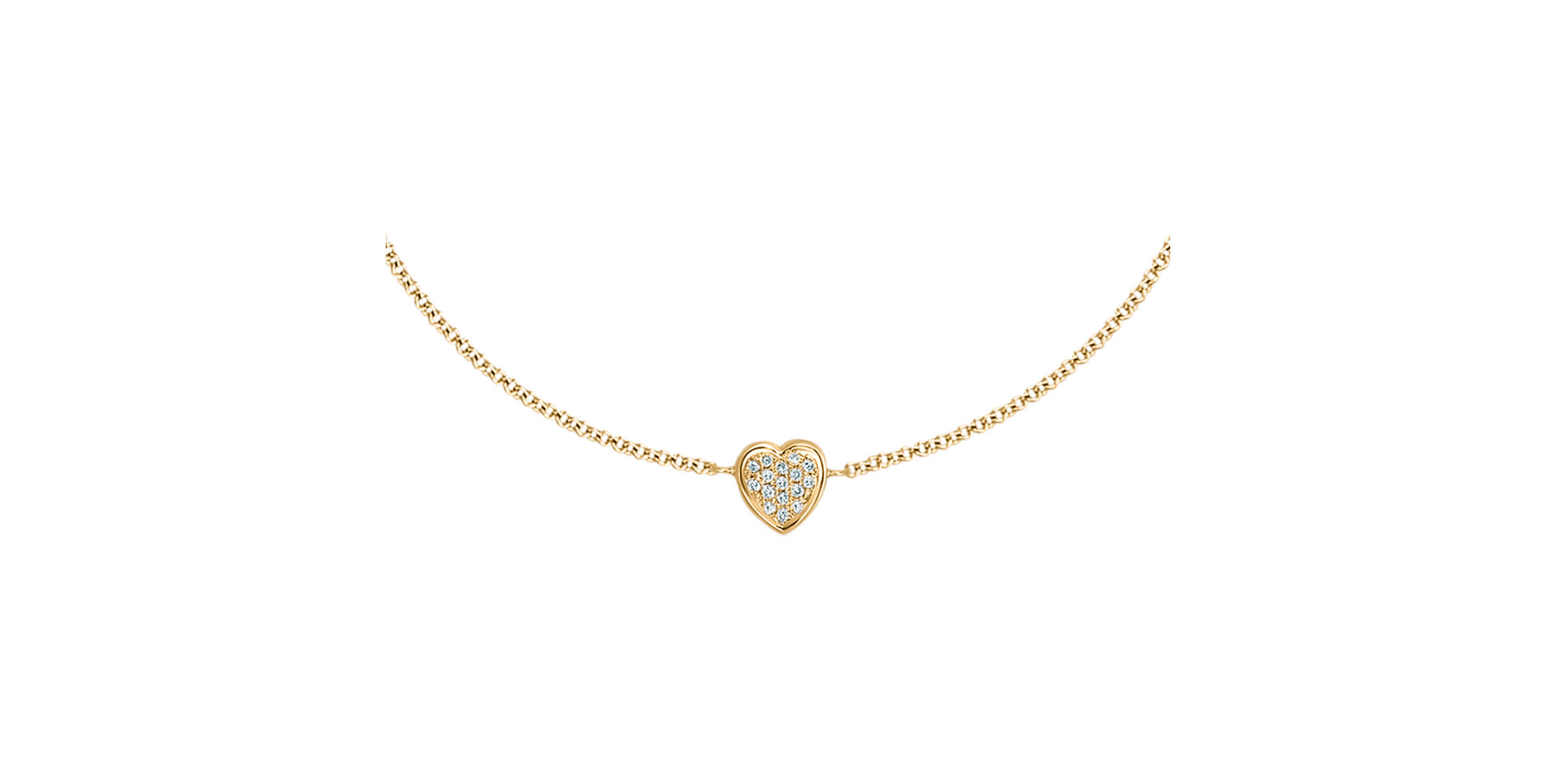 Náramok s diamantmi Shiny Heart