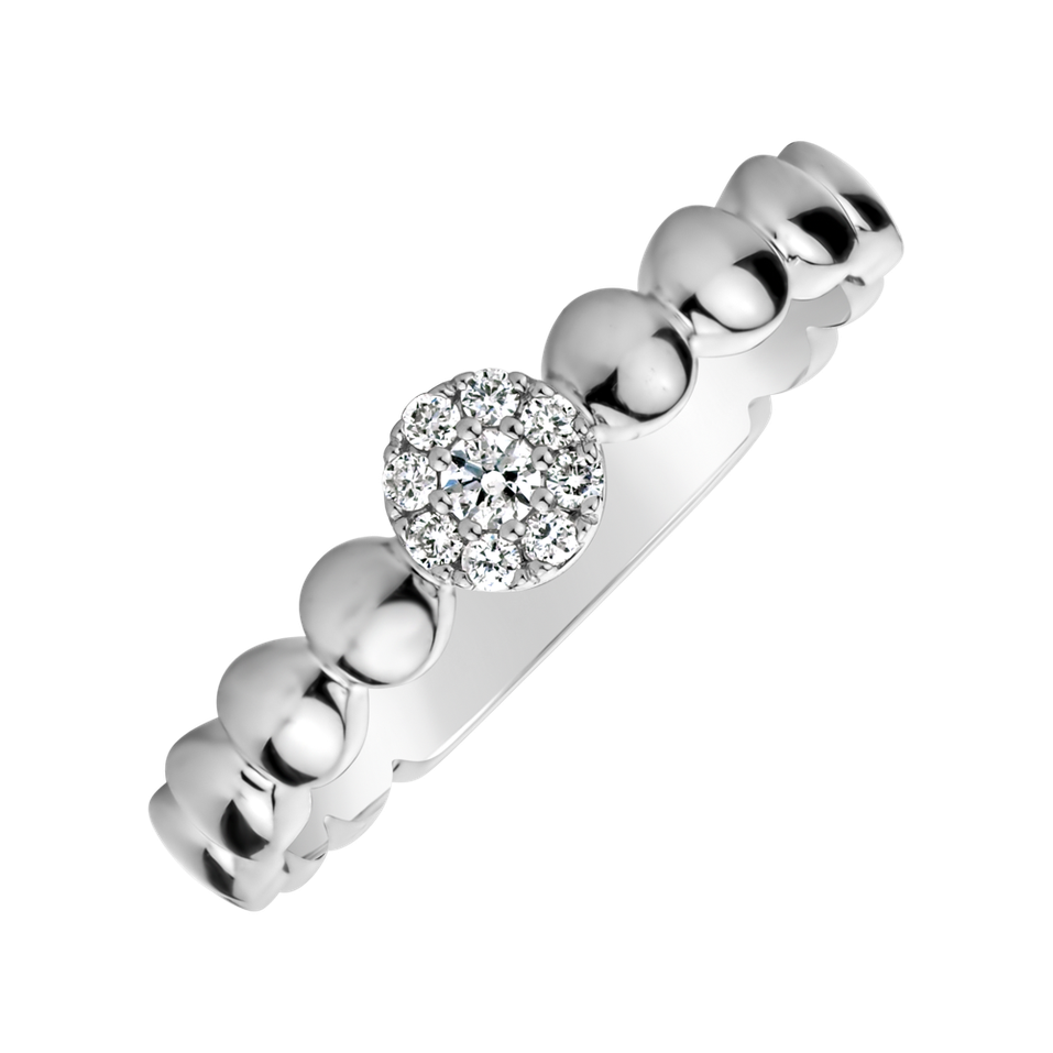 Prsteň s diamantmi Unique Bubbles