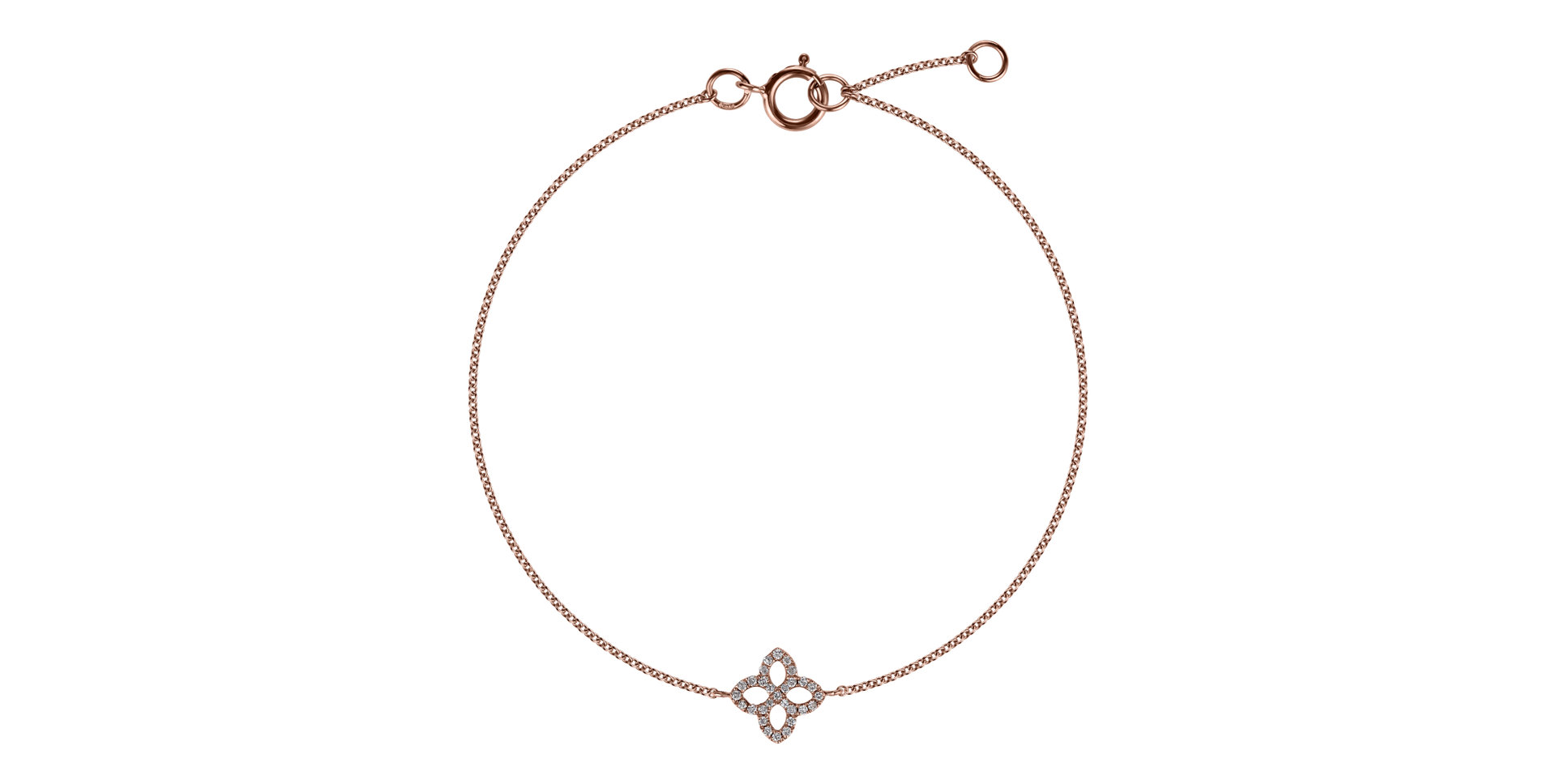 Náramok s diamantmi Glamorous Petals