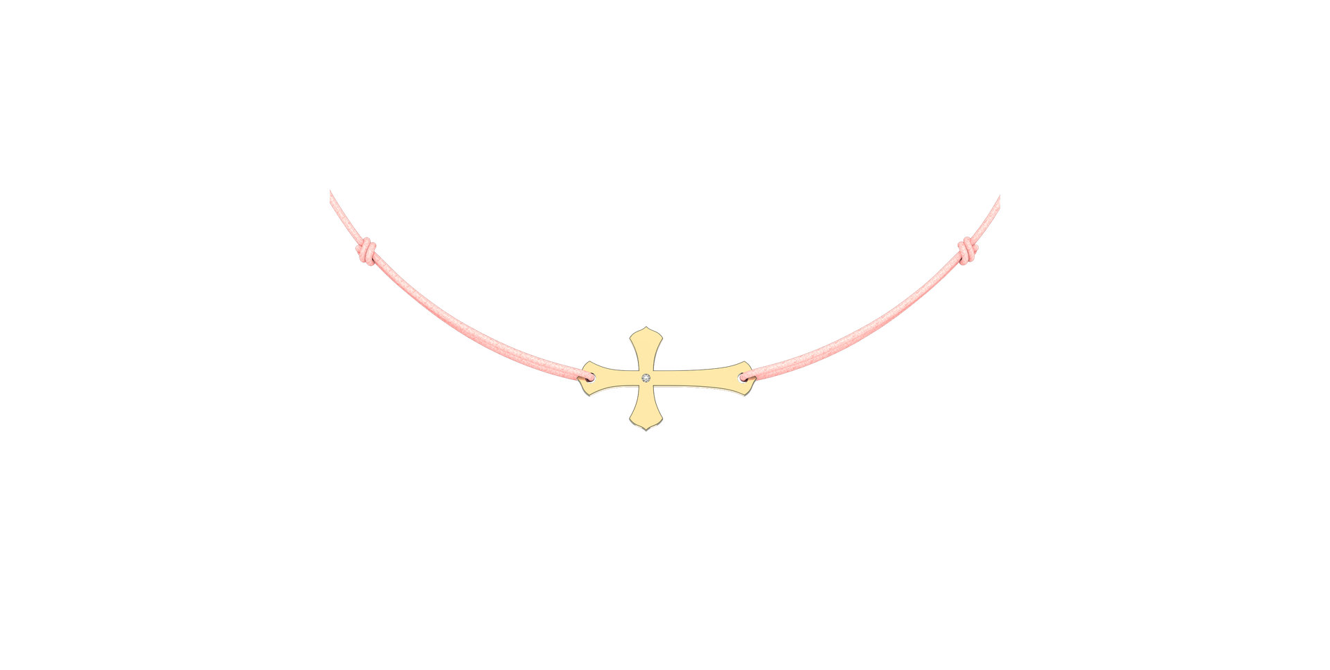 Diamantový náramok so šnúrkou Faith