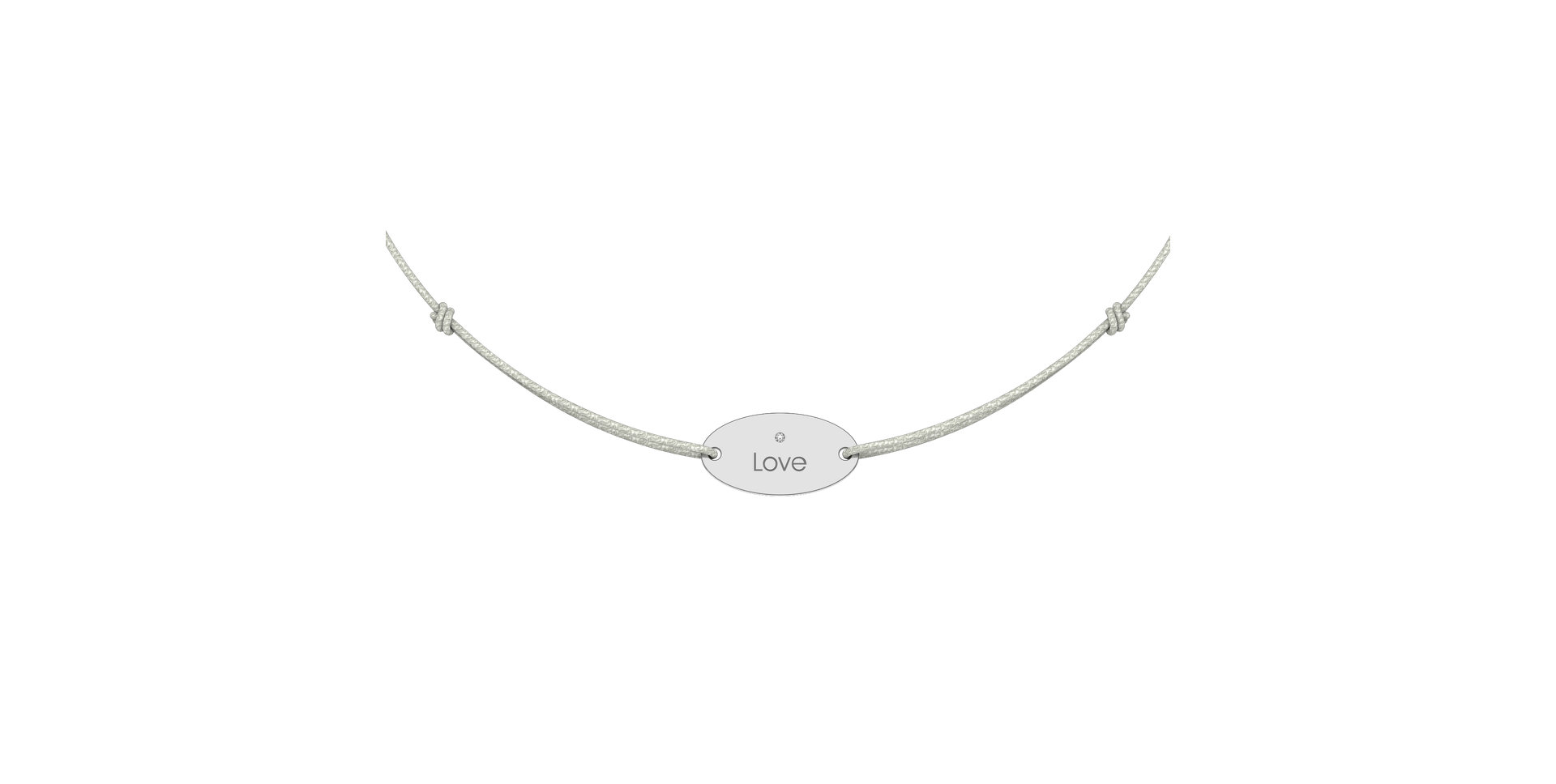 Diamantový náramok so šnúrkou Gold Stamp