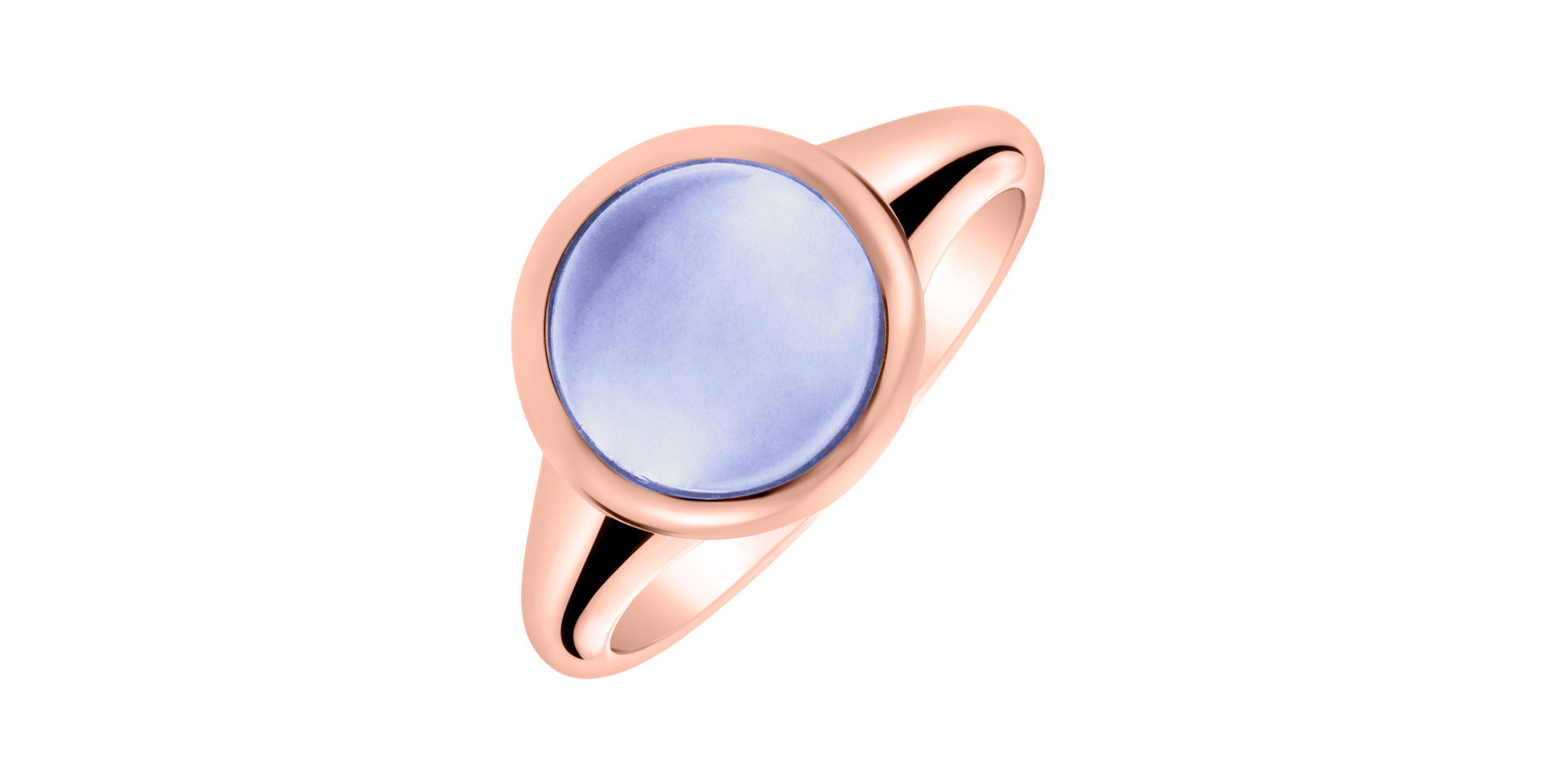Prsteň s chalcedónom blue Bonbon