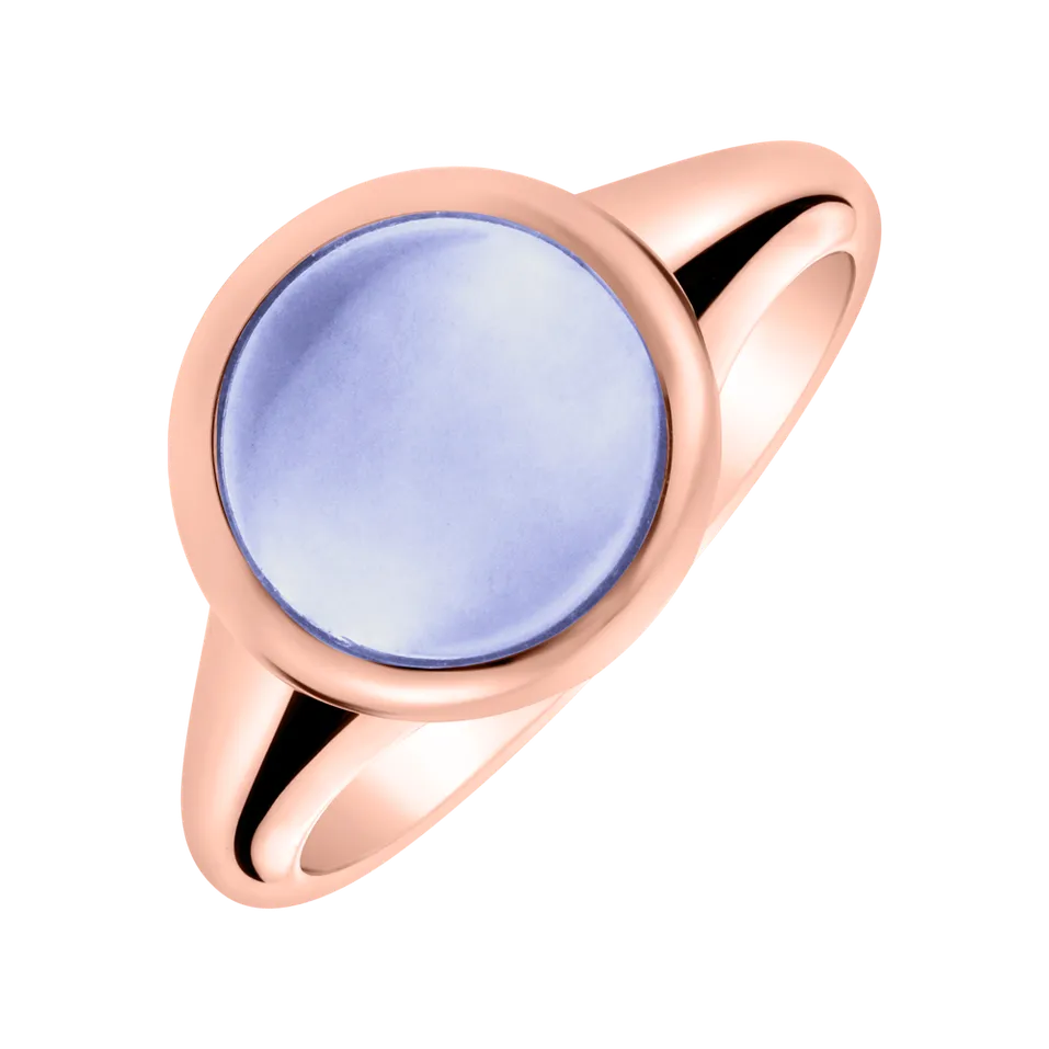Prsteň s chalcedónom blue Bonbon